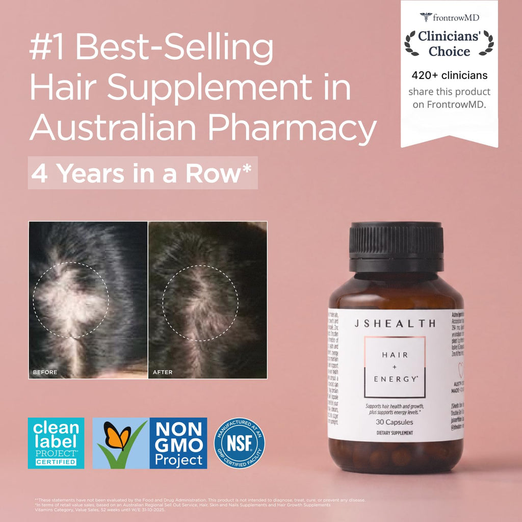 Hair Growth Vitamins with Kelp Iodine and Zinc 30 Capsules J1105