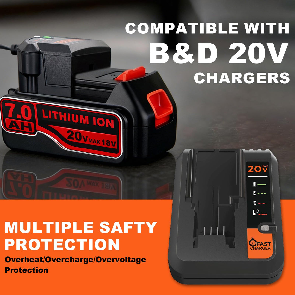 7.0Ah Replacement Battery Z678074