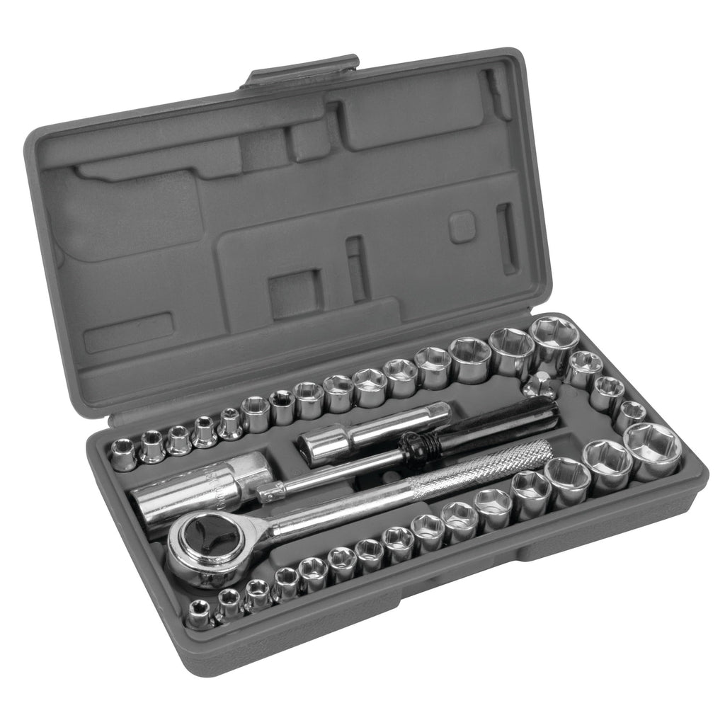 40-Piece SAE and Metric Socket Wrench Set E333