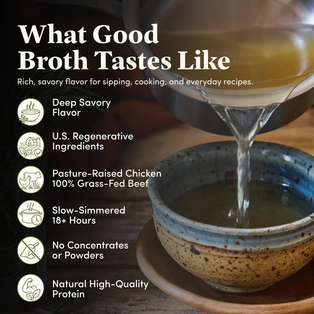 100% Grass-Fed Beef Bone Broth 4-Pack U963