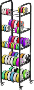 5-Tier 3D Printer Filament Storage Rack with Wheels H6000