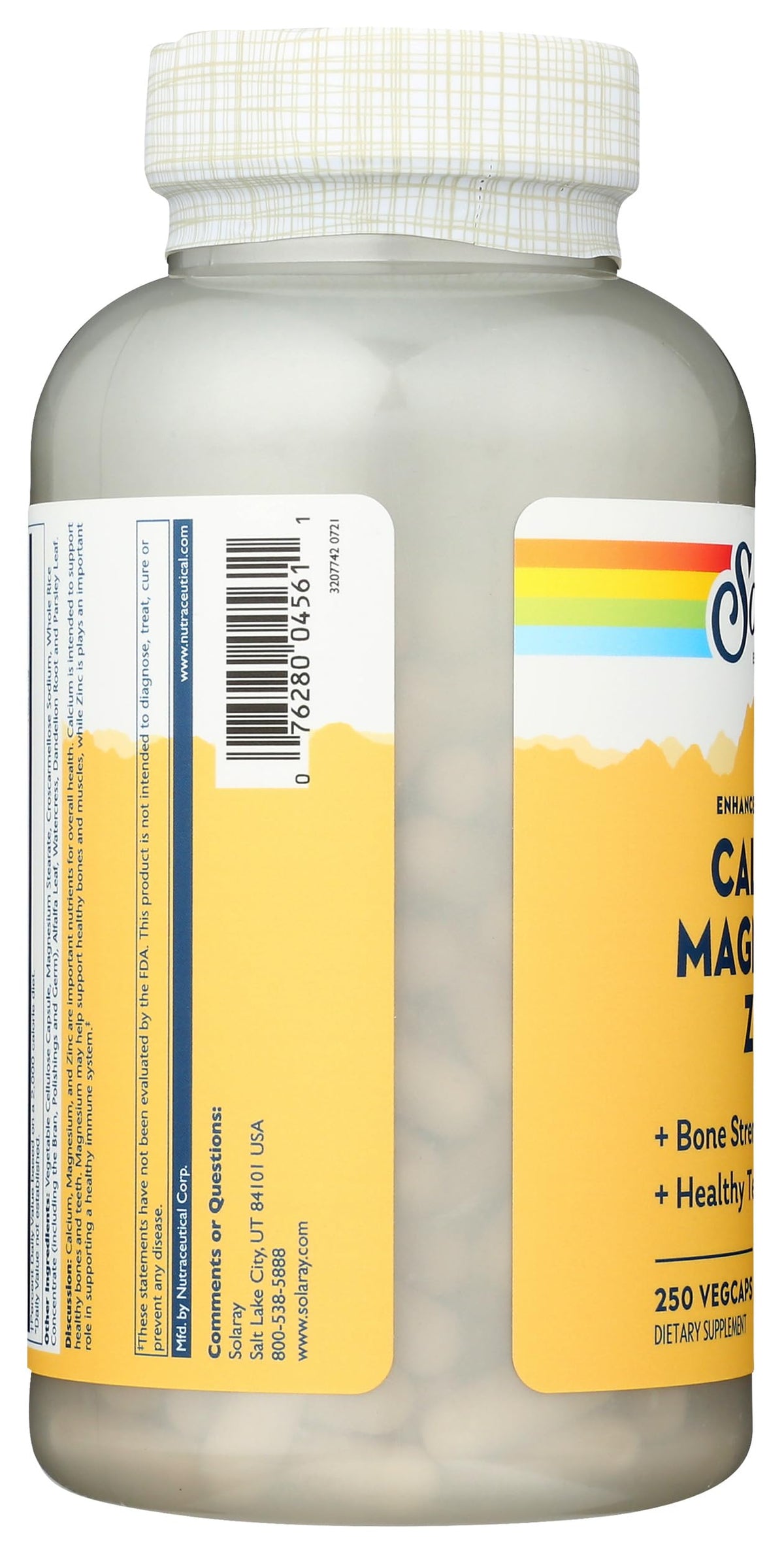 Calcium Magnesium Zinc Capsules 250 Count D812962