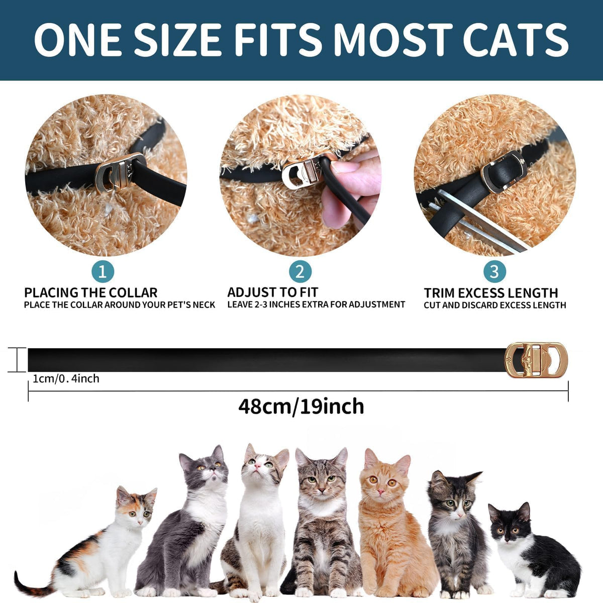 Flea Collar for Cats 4 Pack O489