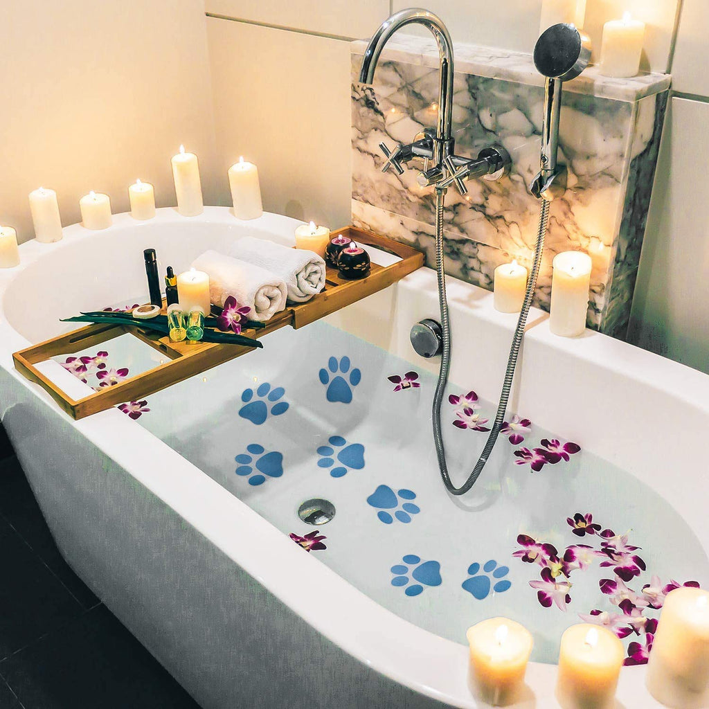 12 Pcs Non-Slip Bathtub Stickers Blue C3234