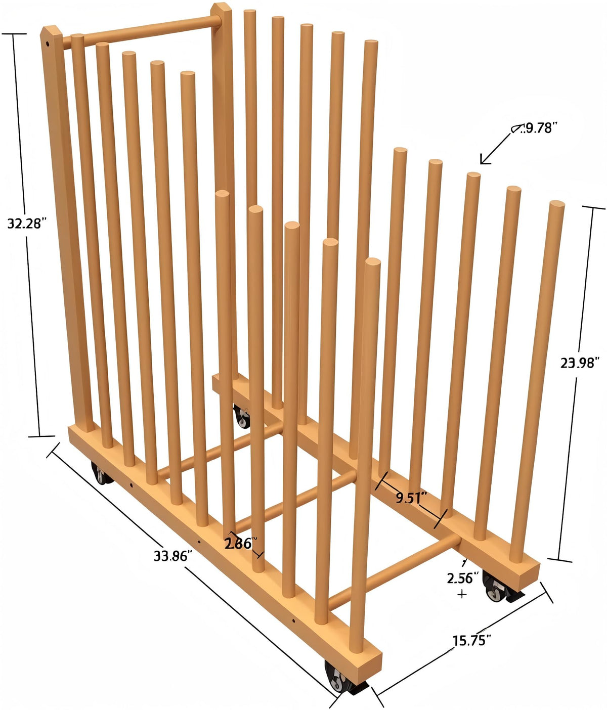 Art Storage Rack with Wheels E10151