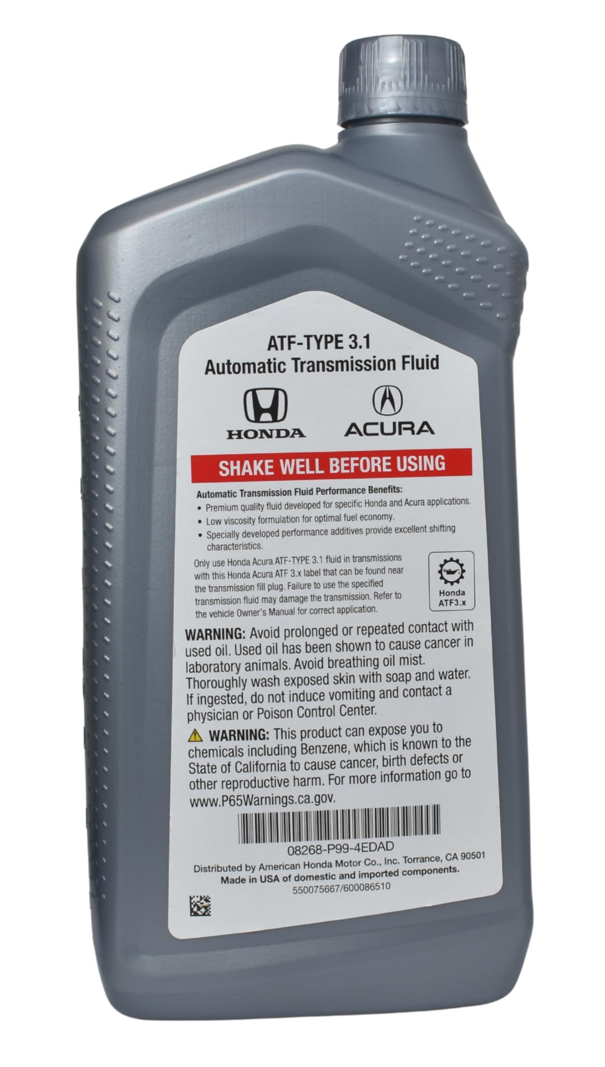 Automatic Transmission Fluid 1 Quart X615953