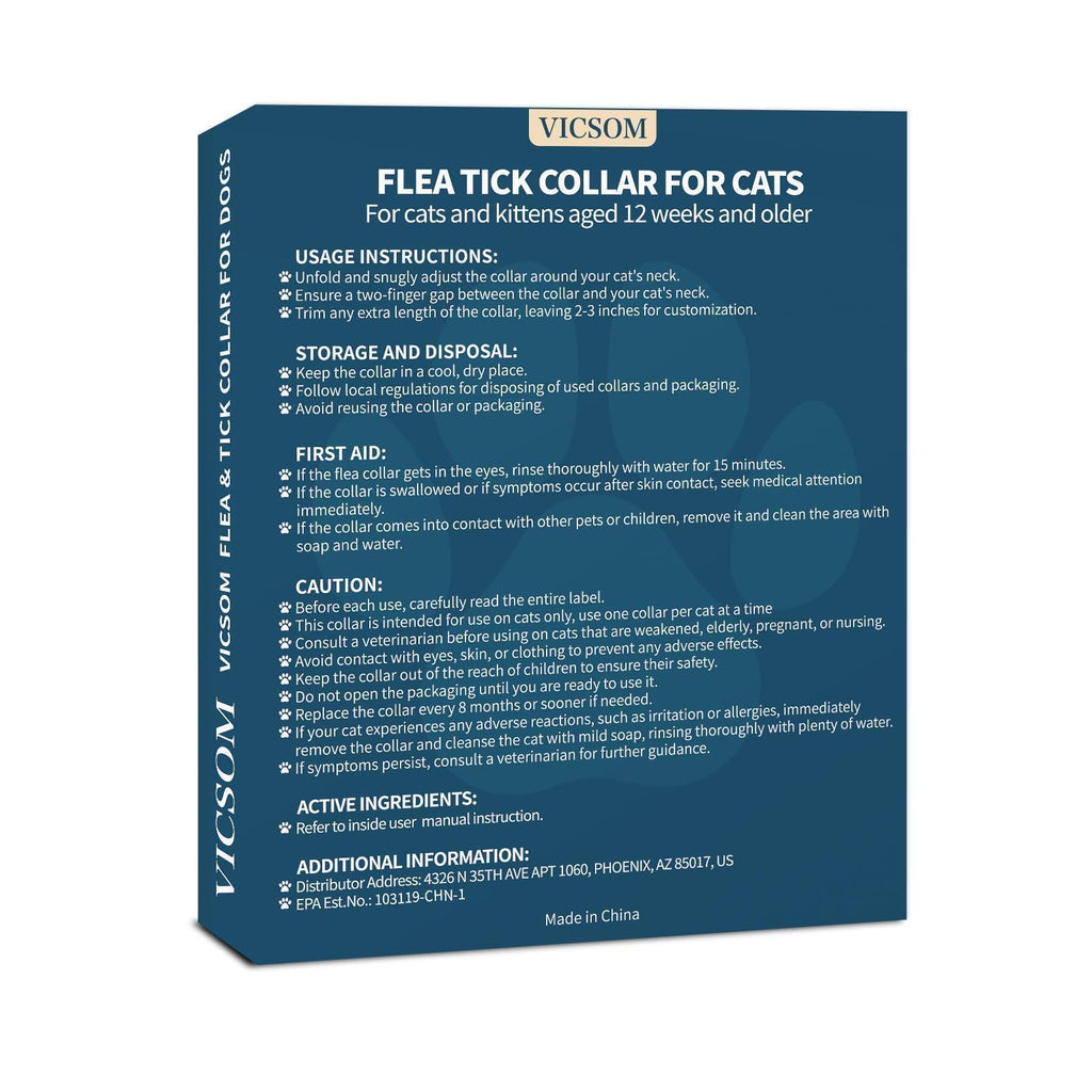 Flea Collar for Cats 4 Pack O489