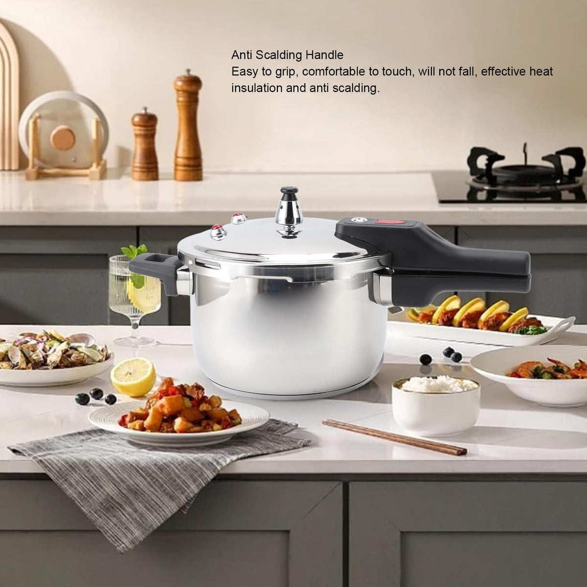 Stainless Steel 3L Pressure Cooker V76726