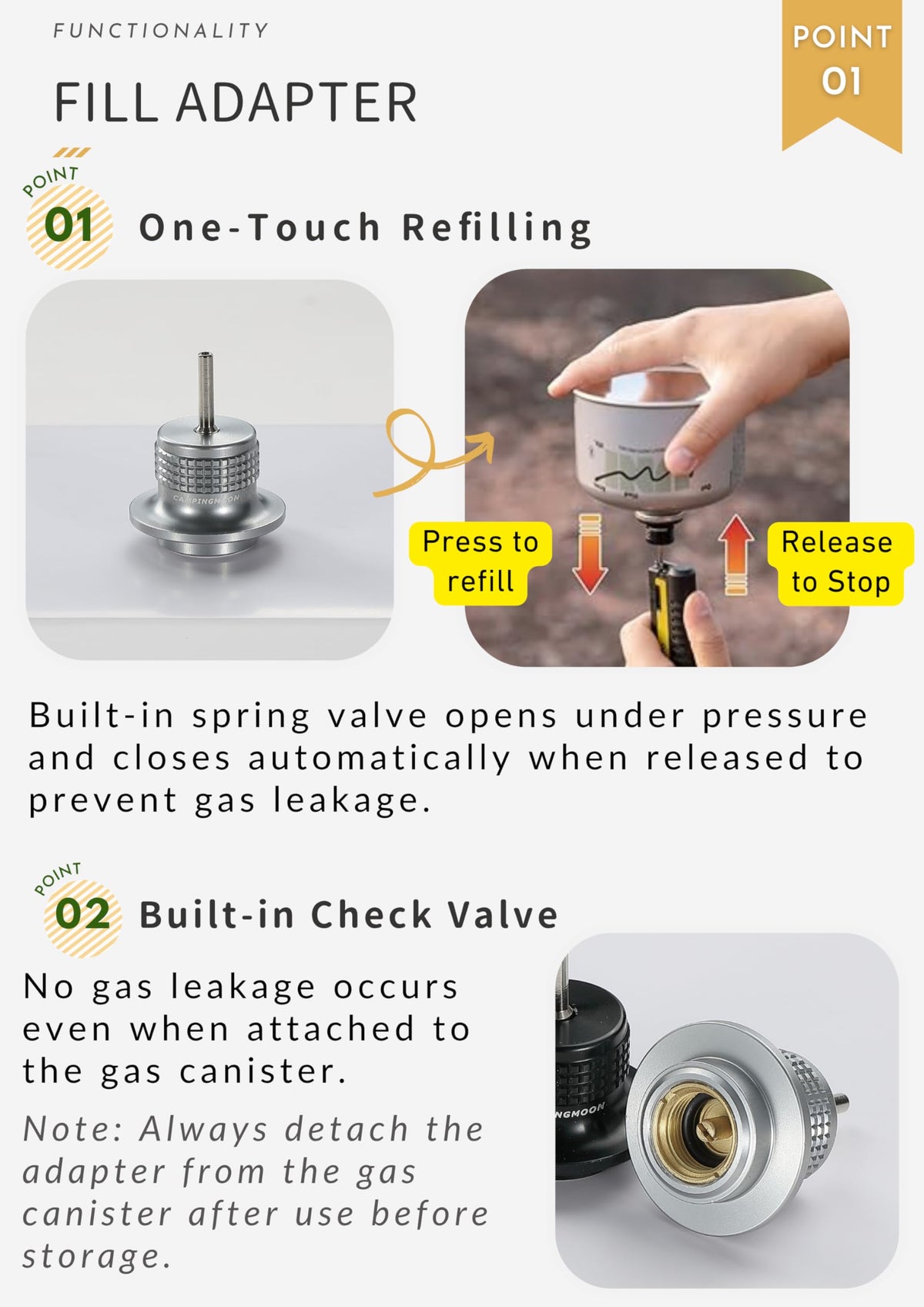 Cassette Canister to Butane Fill Adapter P19636