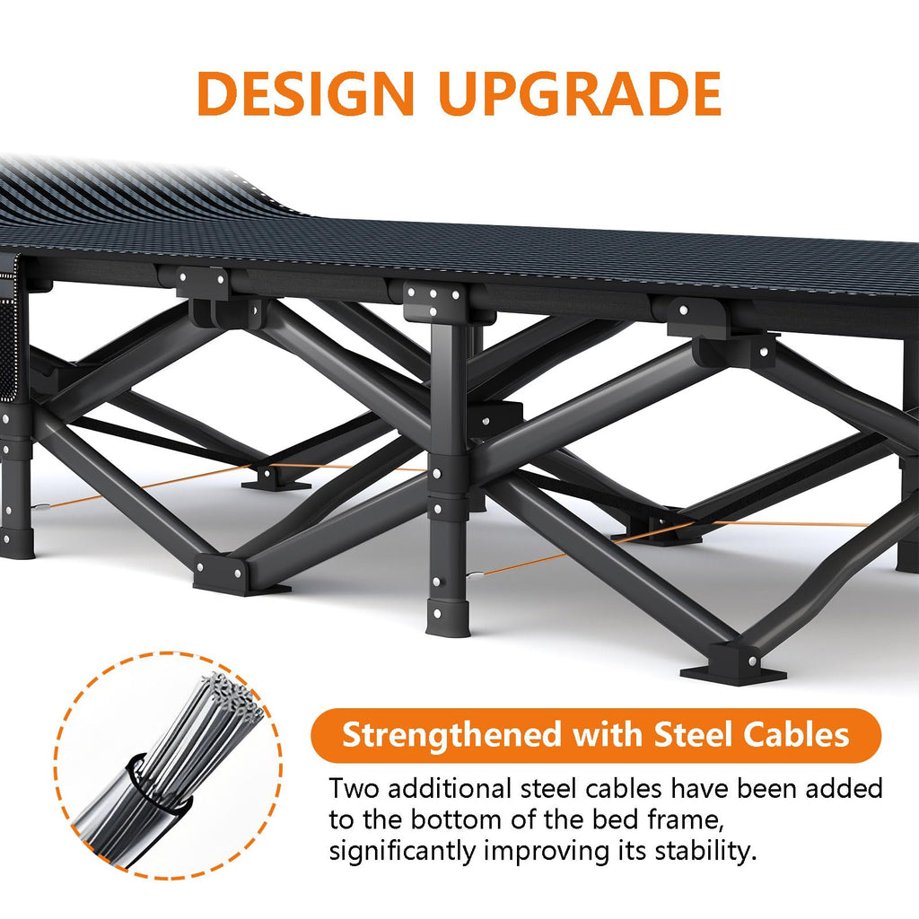 31.5" Wide Camping Cot with Pad C5643