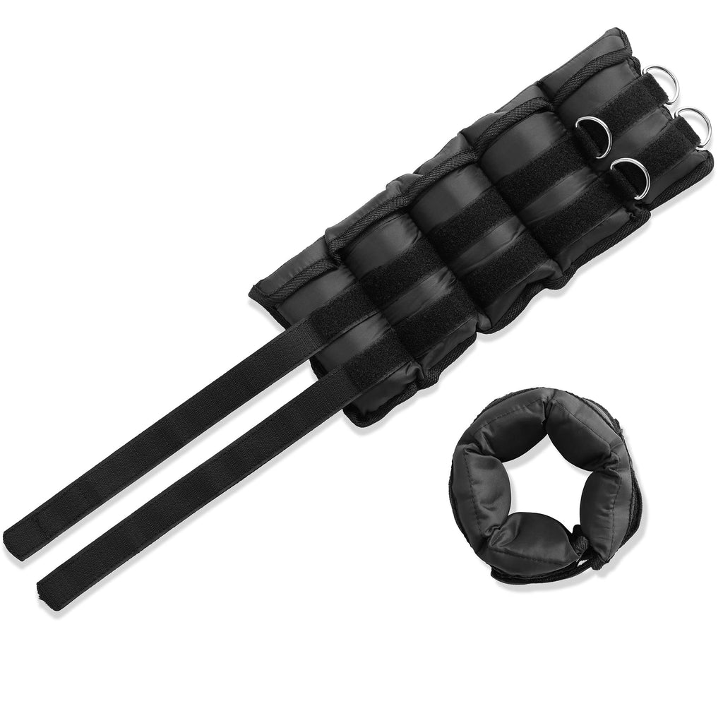 Adjustable Ankle Wrist Weights Pair with Removable Weights U1187