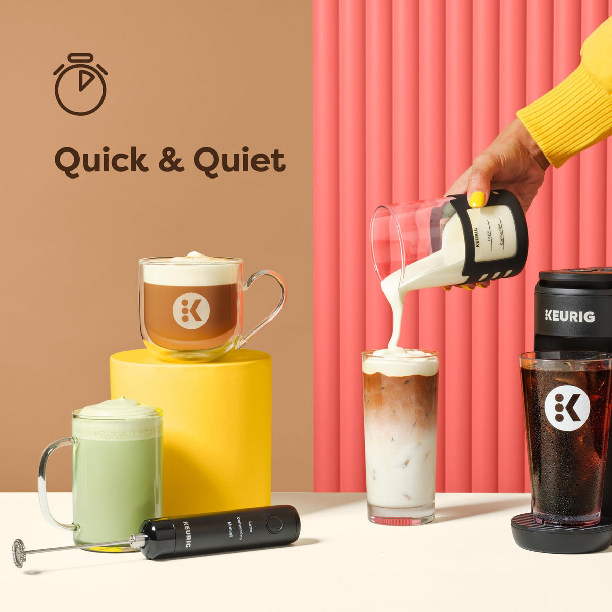 Rechargeable Handheld Milk Frother F25421