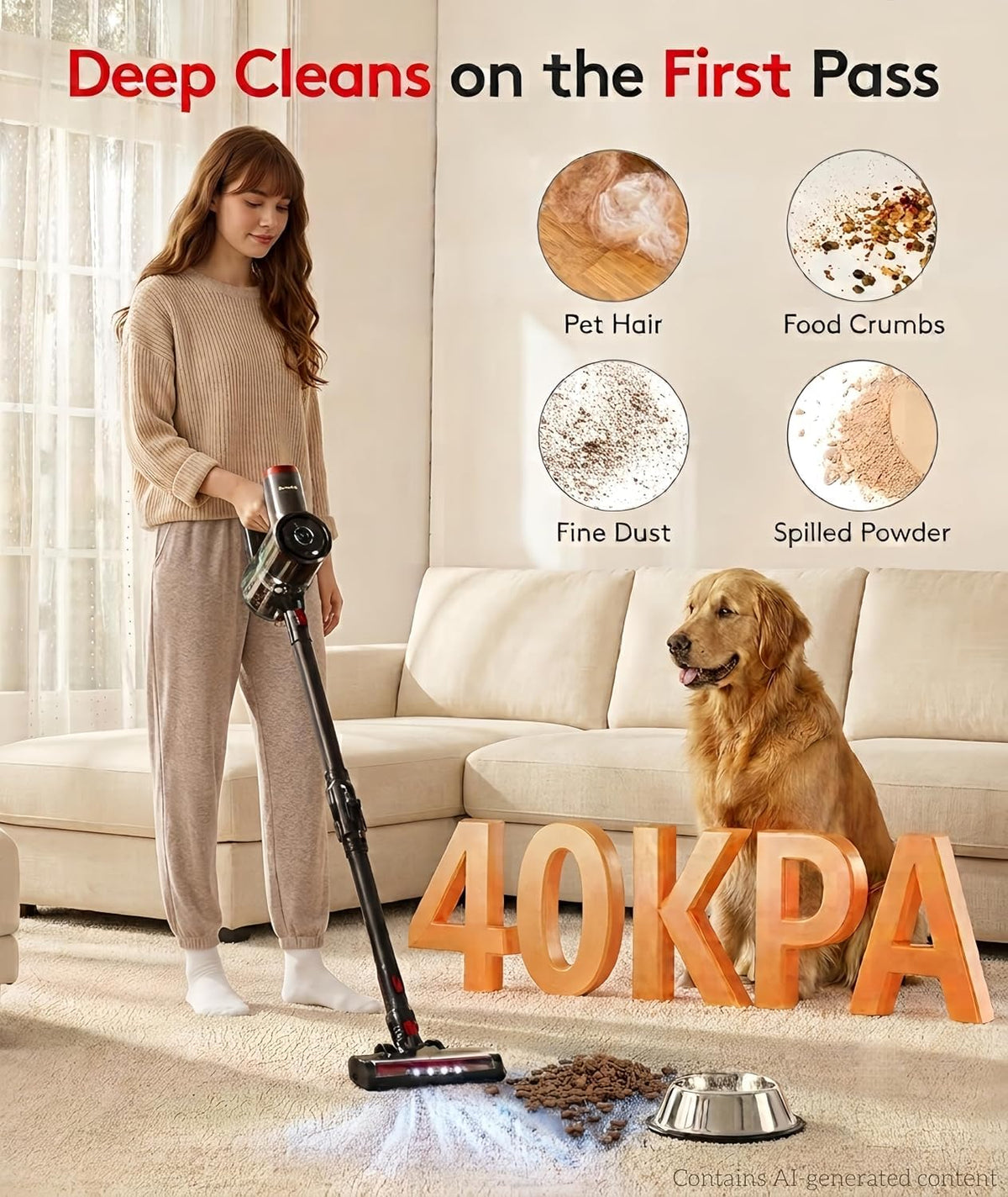 Cordless Vacuum Cleaner 40Kpa 45Min 6-in-1 N47191