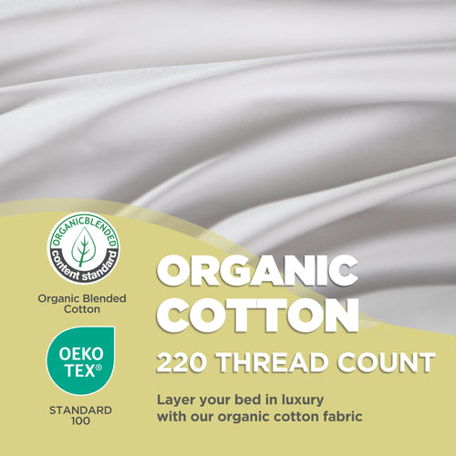 100% Organic Cotton Cover King Size Bed Pillows Set of 2 Y5073