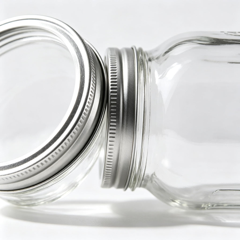 16Oz Regular Mouth Jars with Lids & Bands 12 Pack I72306