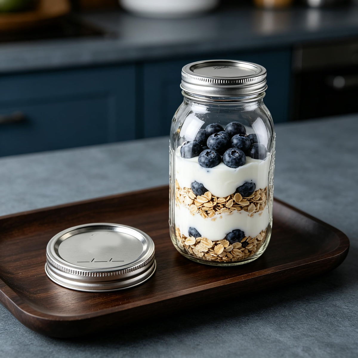 16Oz Regular Mouth Jars with Lids & Bands 12 Pack I72306
