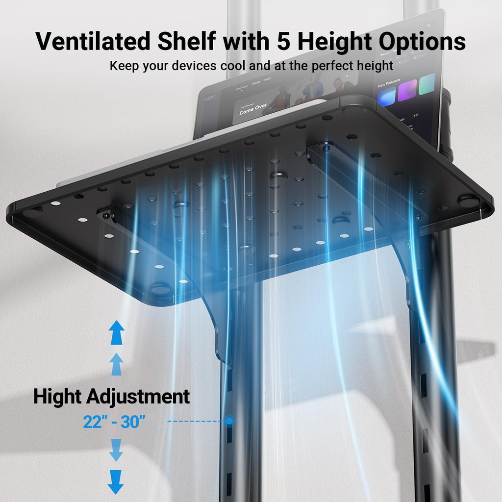 Rolling TV Stand on Wheels for 32-83 Inch Screens up to 110lbs P87497