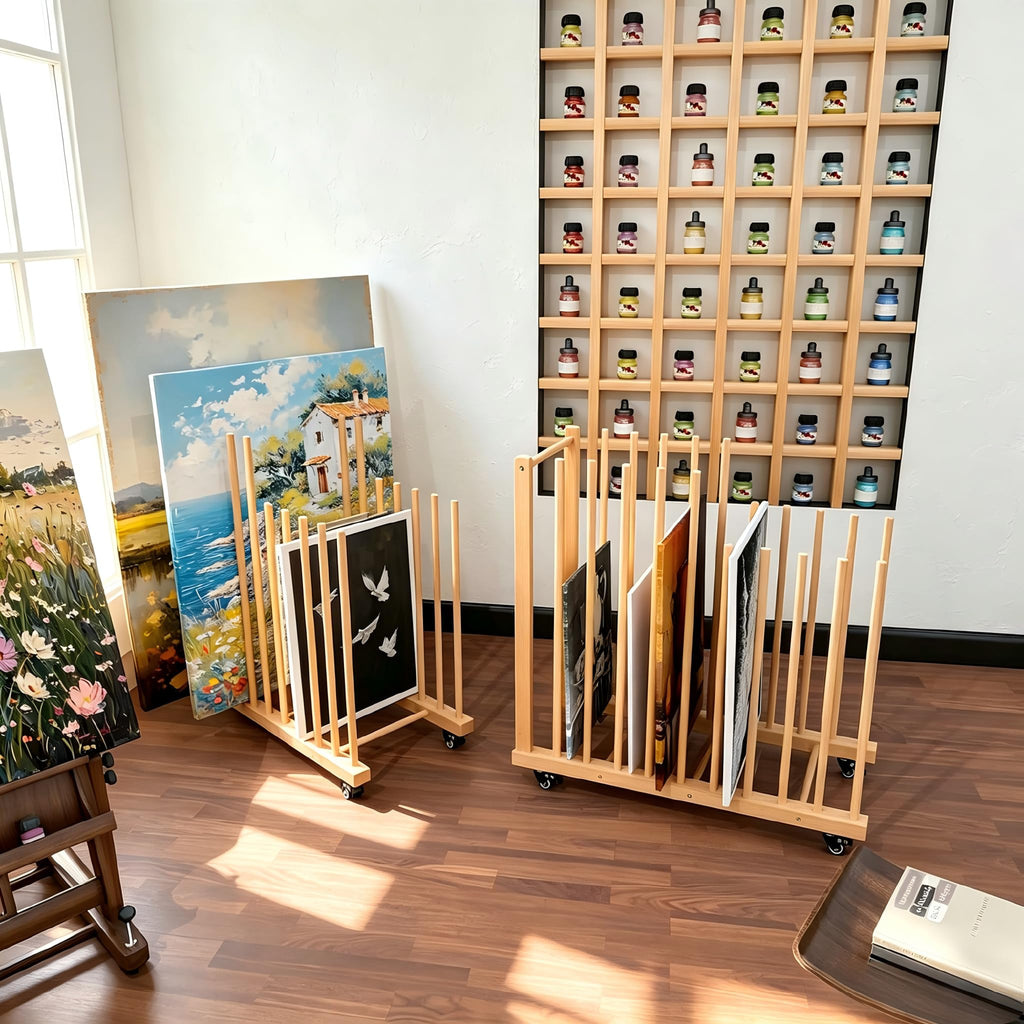 Art Storage Rack with Wheels E10151
