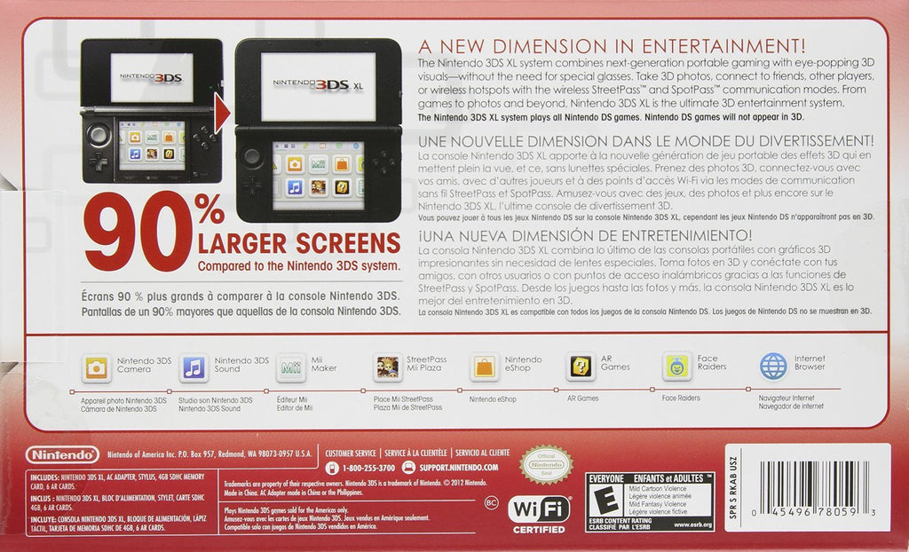Red/Black Handheld Console M161