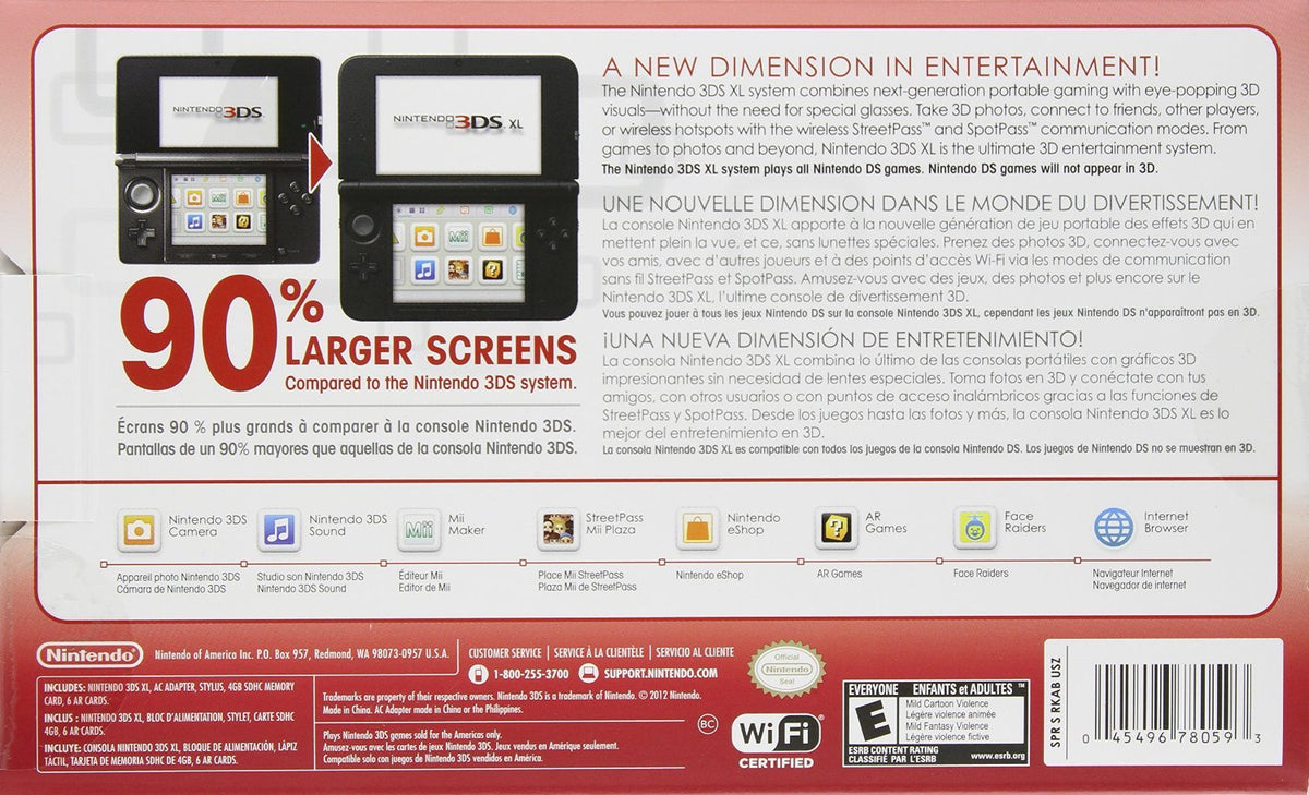 Red/Black Handheld Console M161