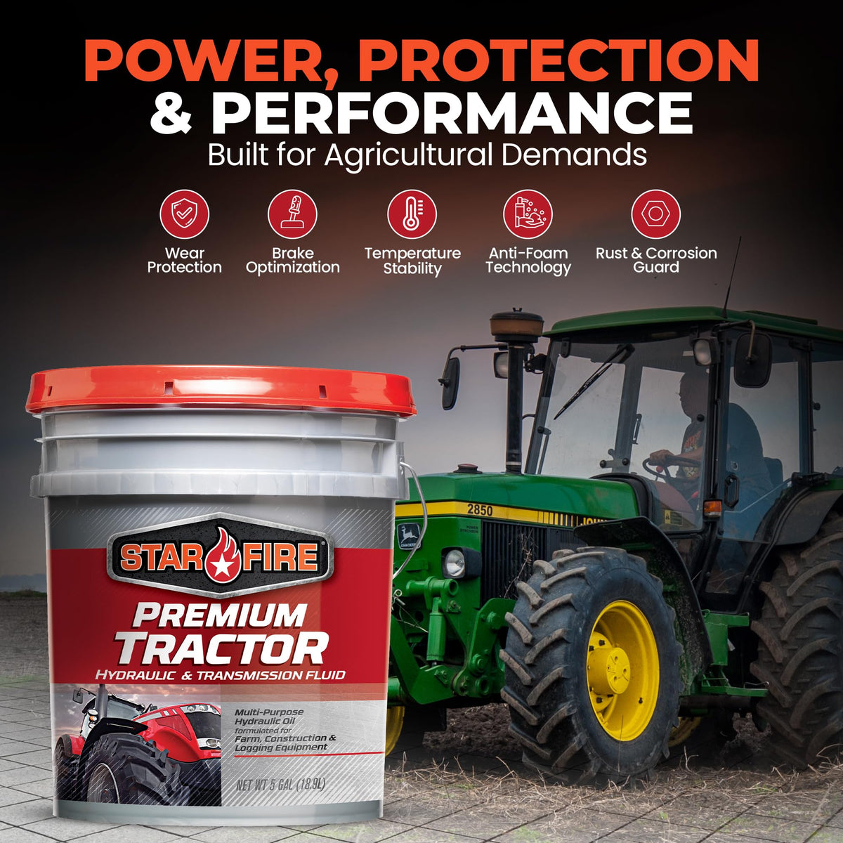 Tractor Hydraulic & Transmission Fluid 5 Gallon Pail H37914