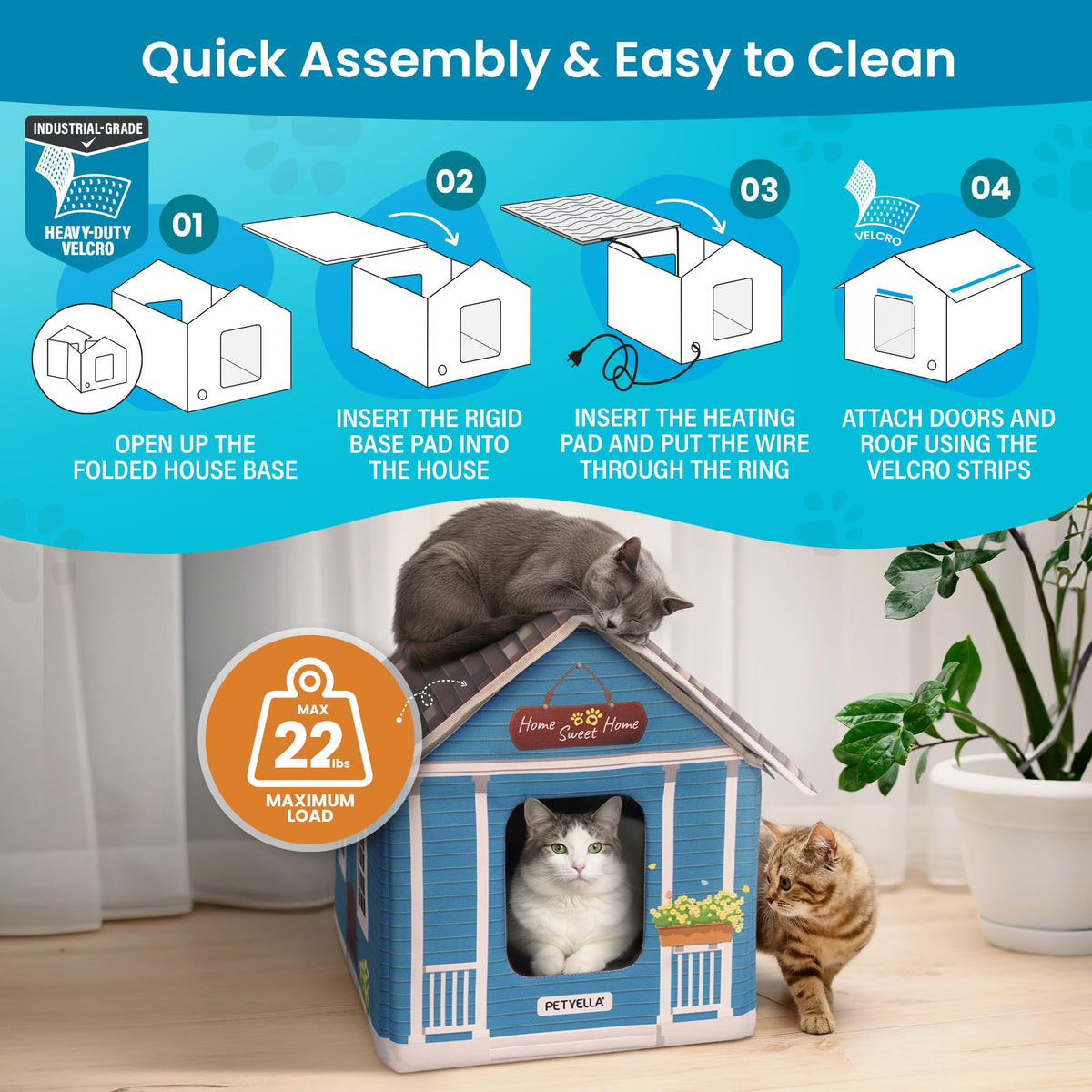 Heated Cat House I75946