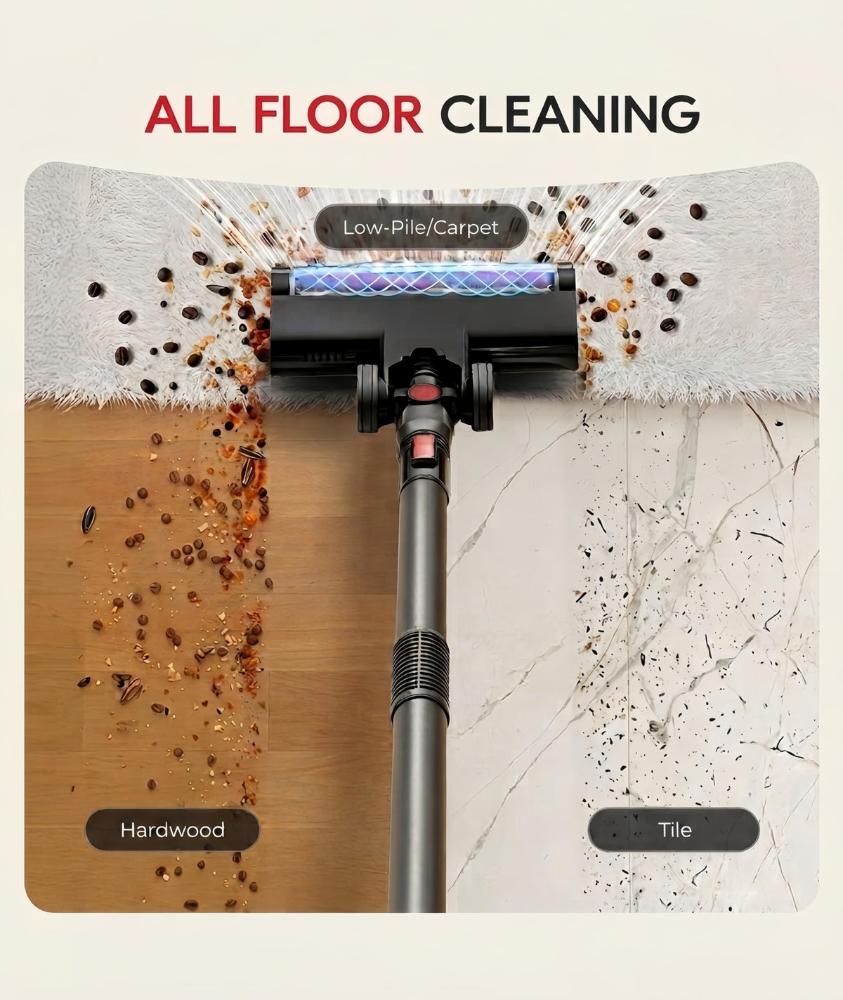 Cordless Vacuum Cleaner 40Kpa 45Min 6-in-1 N47191