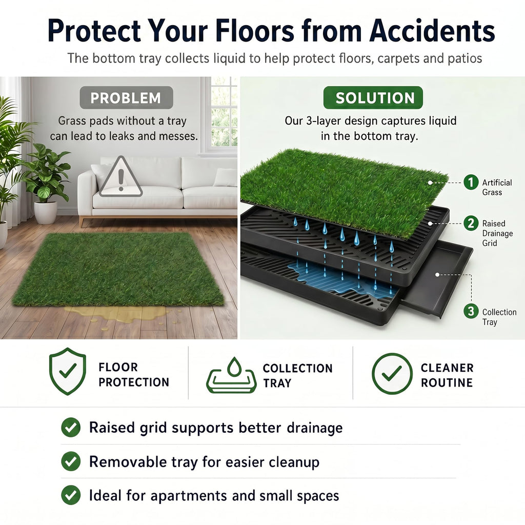 Dog Grass Pad with Tray 30 x 20 in S366
