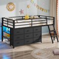 Twin Size Loft Bed with 9 Storage Drawers Z660135