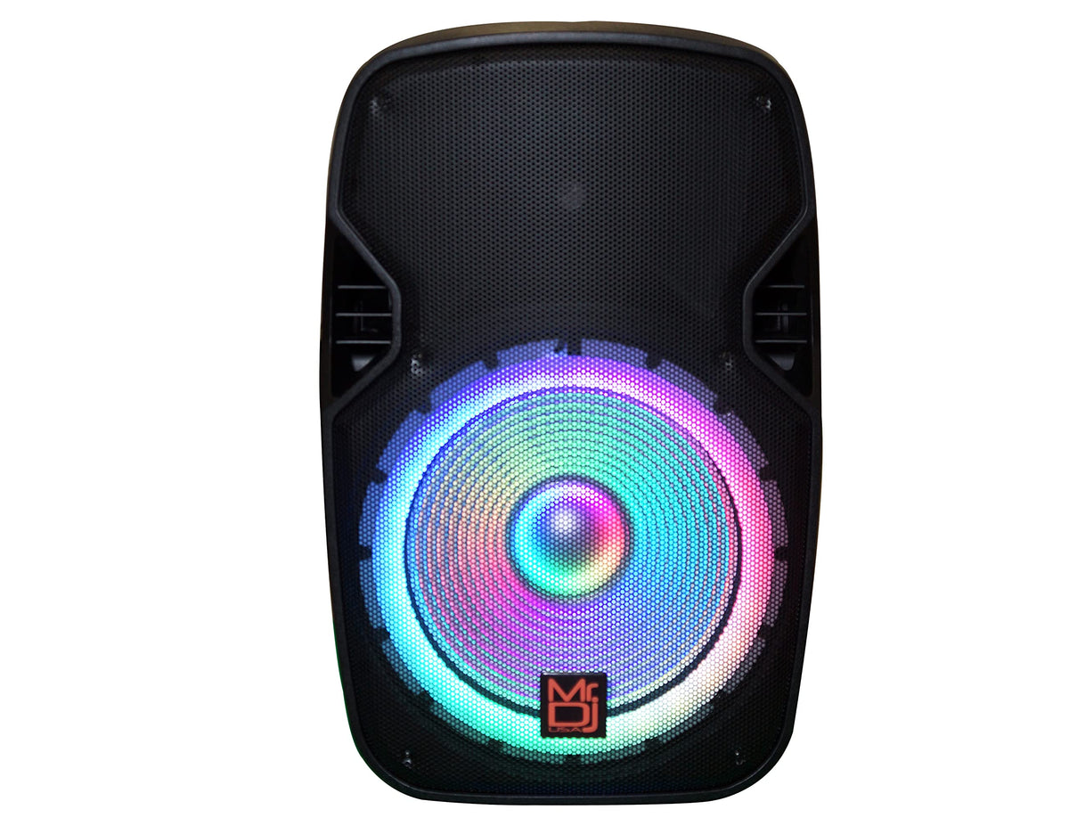 15" Powered Portable PA Speaker System Combo Set B6556