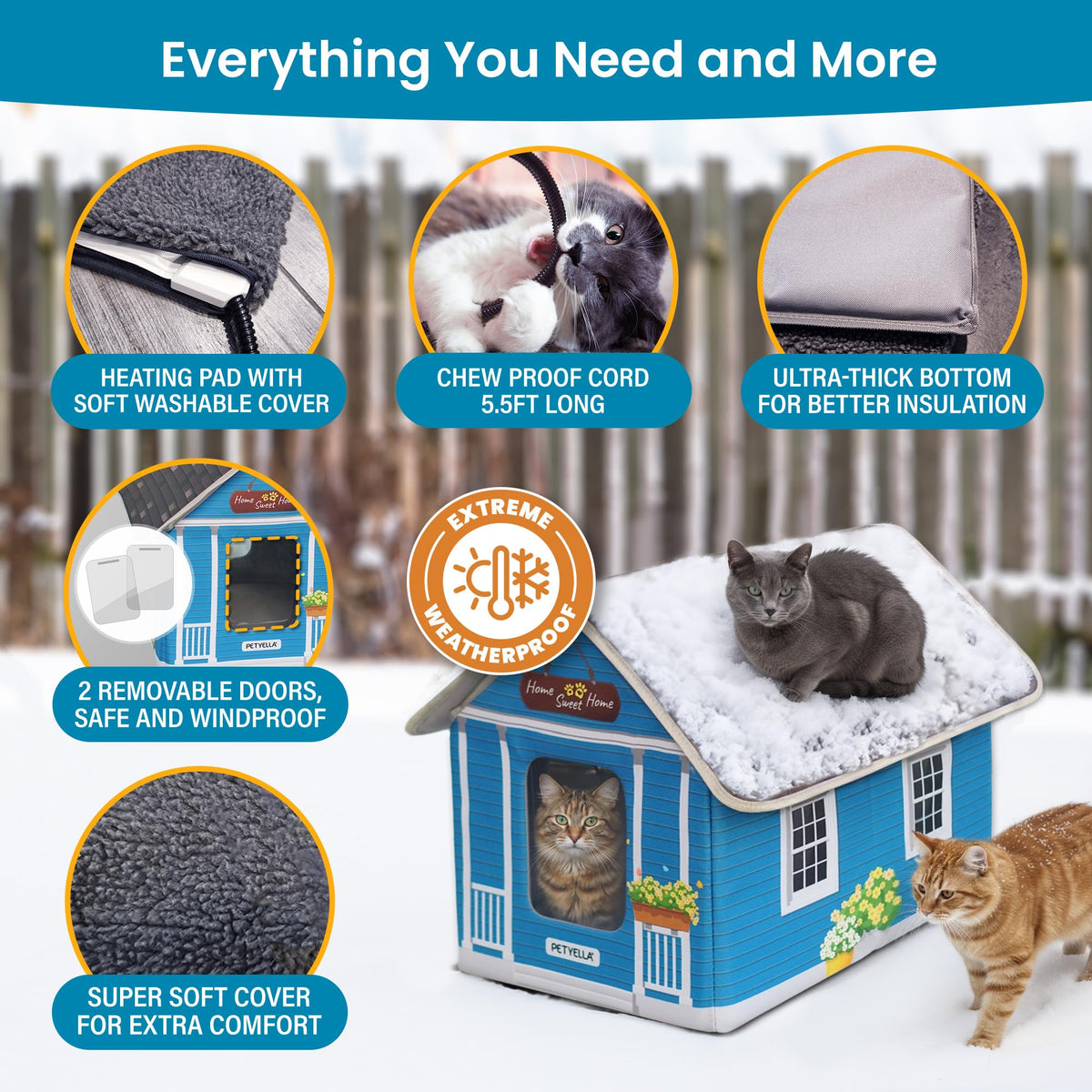 Heated Cat House I75946