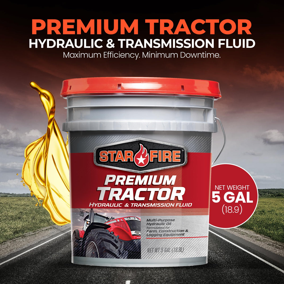 Tractor Hydraulic & Transmission Fluid 5 Gallon Pail H37914