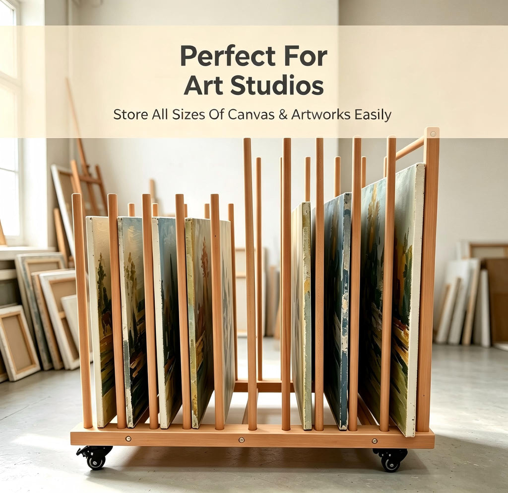 Art Storage Rack with Wheels E10151