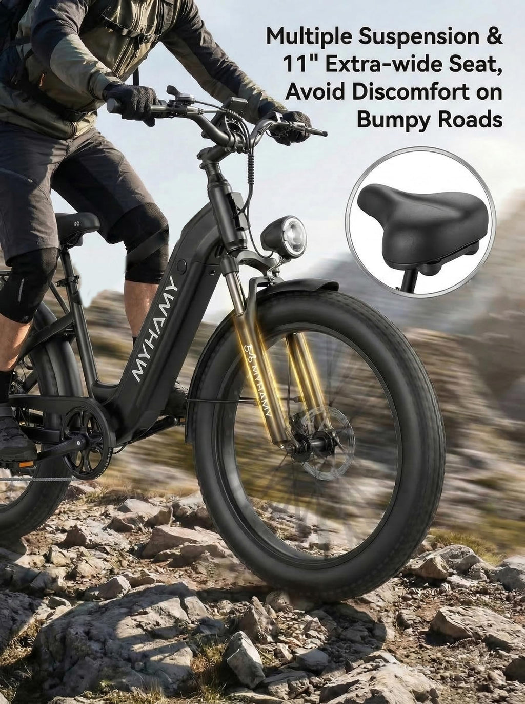 2000W Electric Bike 24 Fat Tire 48V 18Ah Step-Thru T99946