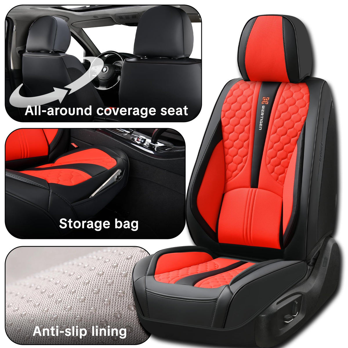 Universal Car Seat Covers Full Set 5 Seats N4622