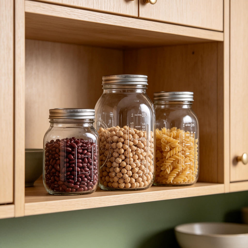 16Oz Regular Mouth Jars with Lids & Bands 12 Pack I72306