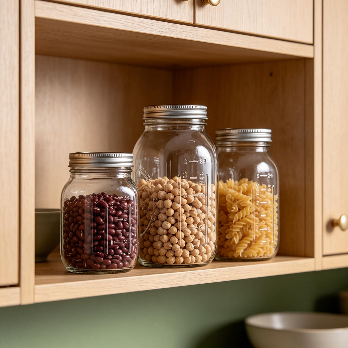 16Oz Regular Mouth Jars with Lids & Bands 12 Pack I72306