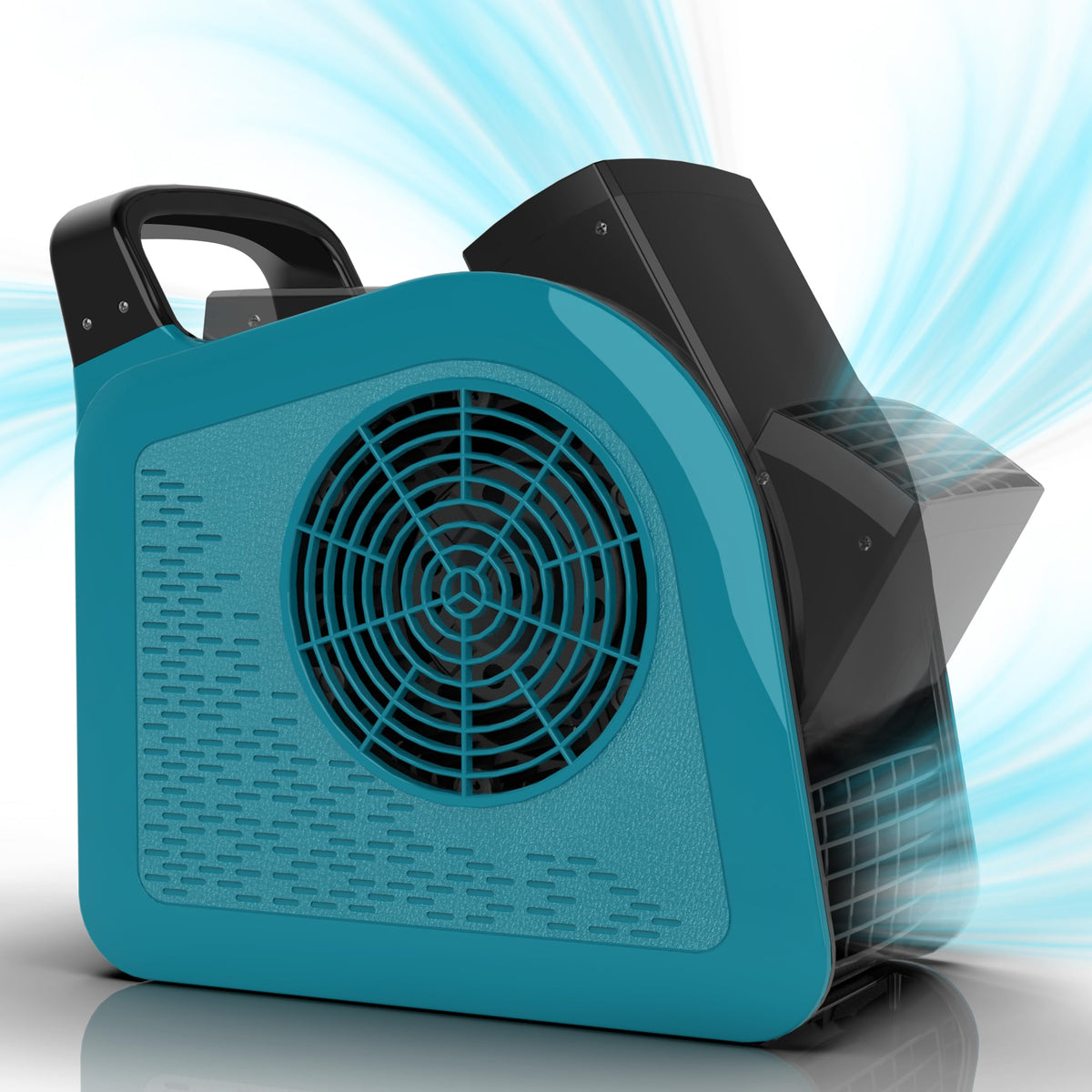 Blue 355CFM 3 Speed Air Mover Blower Fan with 2 Outlets Y189699