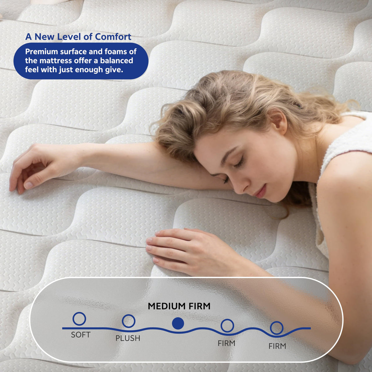 12 Inch Full Hybrid Double Mattress W5435