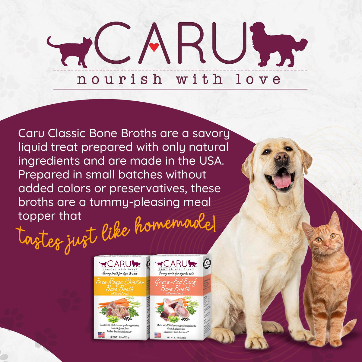 Free Range Chicken Bone Broth for Dogs and Cats 1.1 Lbs W94864