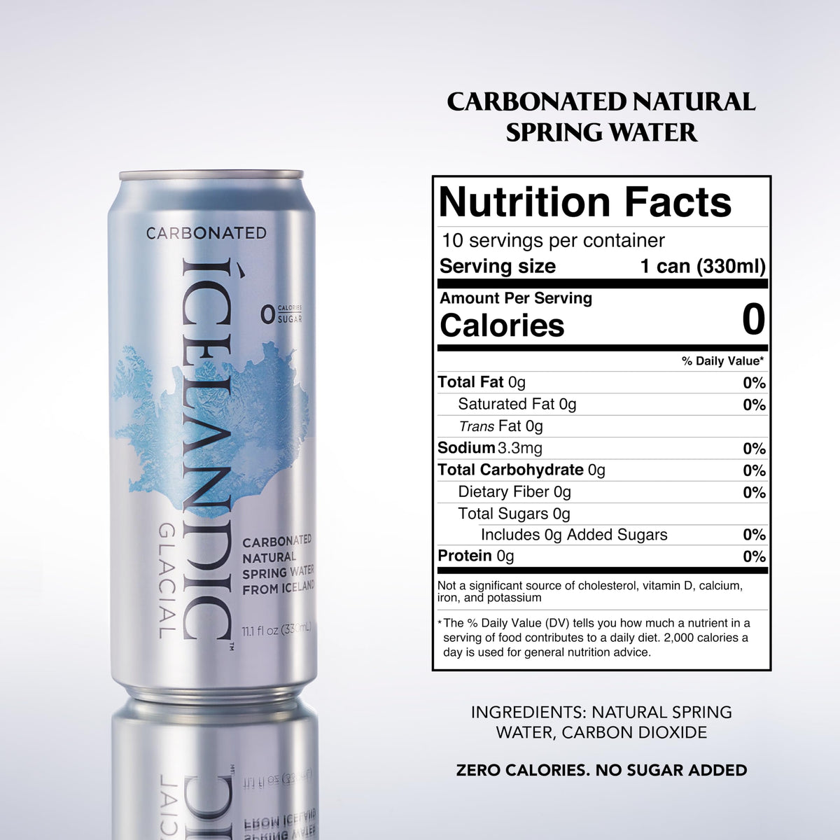 Sparkling Water 330 ml Cans Pack of 10 E972