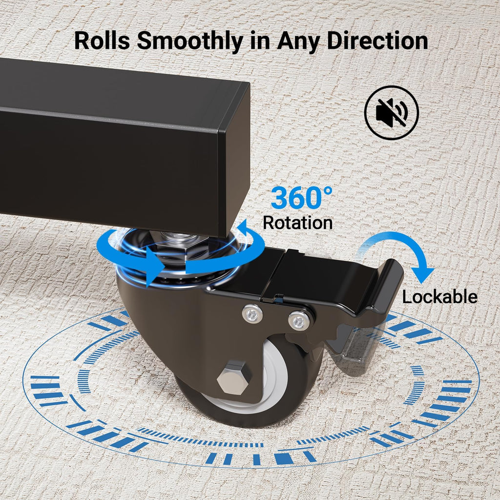 Rolling TV Stand on Wheels for 32-83 Inch Screens up to 110lbs P87497
