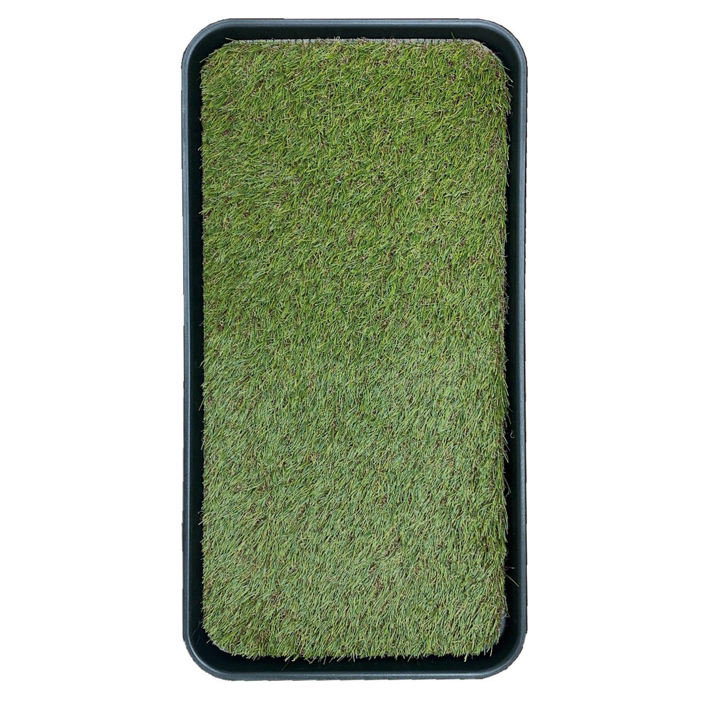 Artificial Grass Puppy Potty Training Pad with Tray, 15" x 30" Reusable H30563