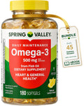 Omega-3 500 mg Fish Oil Dietary Supplements A4162