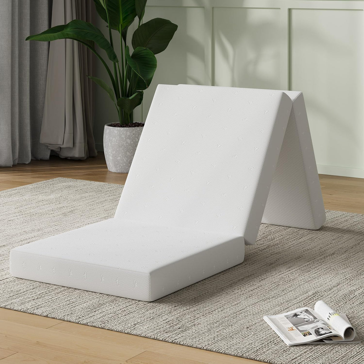 Foldable Foam Mattress Topper, Single Size 4 Inch H505977