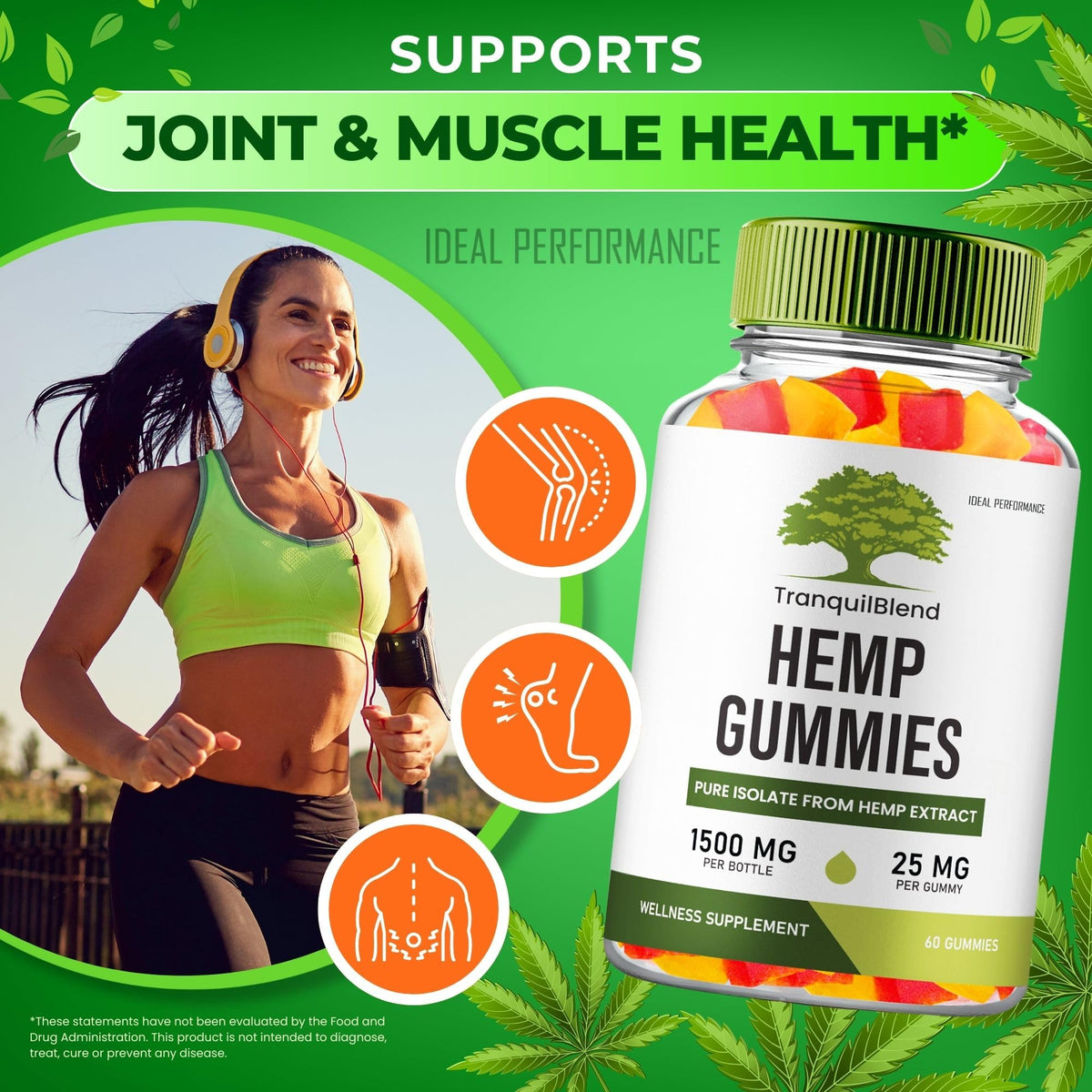 60 Gummies Hemp Gummies with Hemp Seeds Organic Extract R845