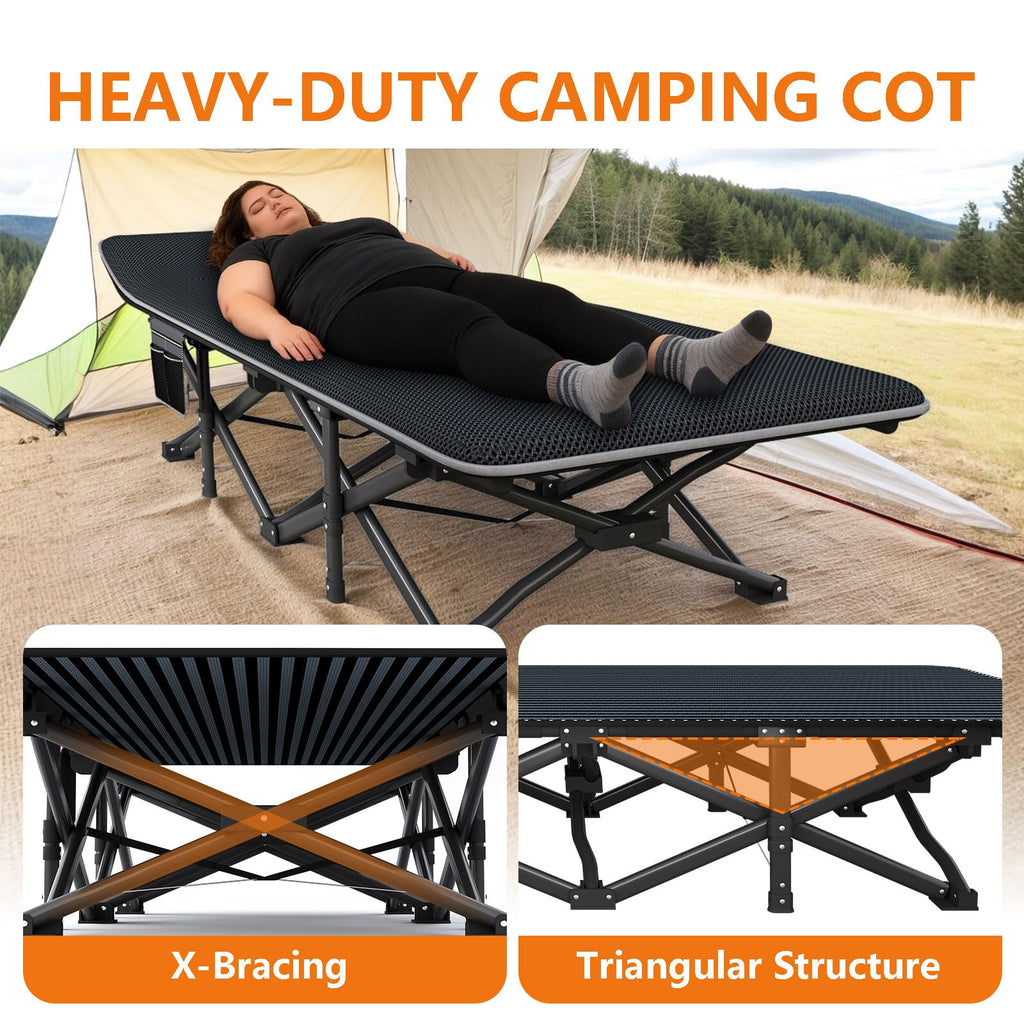 31.5" Wide Camping Cot with Pad C5643
