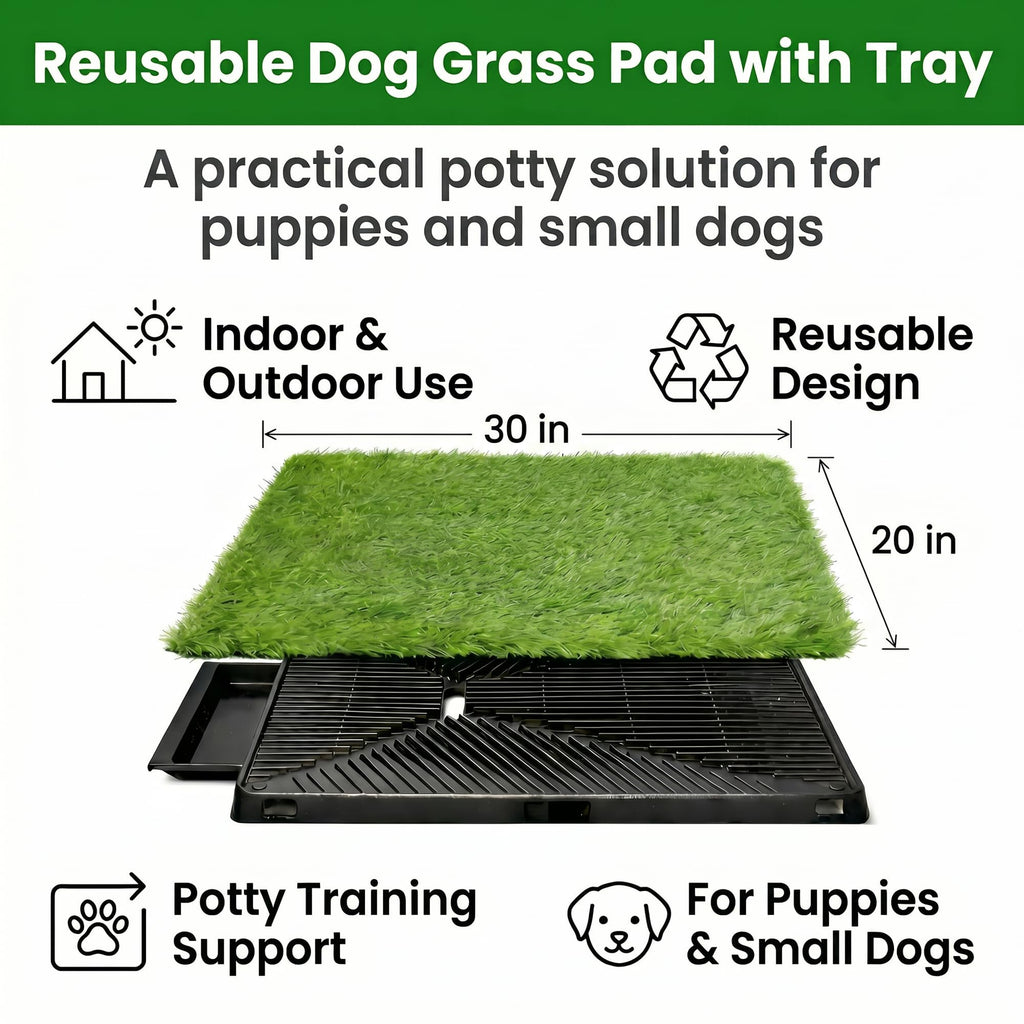 Dog Grass Pad with Tray 30 x 20 in S366
