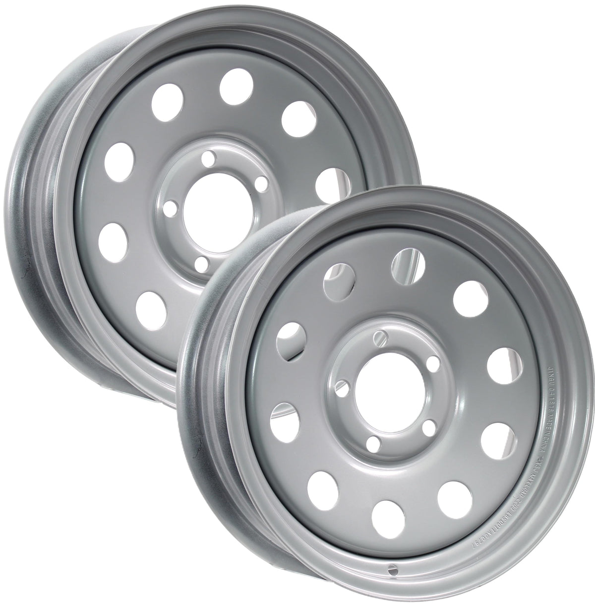15 Inch 5 Lug Silver Trailer Wheel F586511