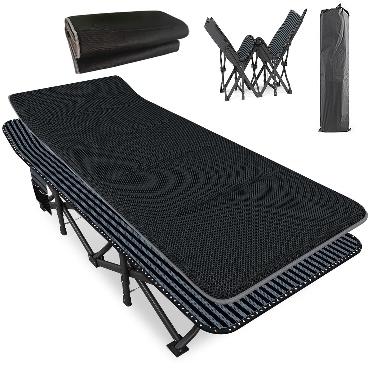 31.5" Wide Camping Cot with Pad C5643